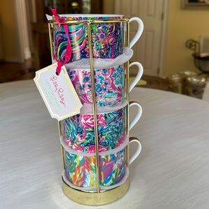 Lilly Pulitzer Cappuccino Mug Set